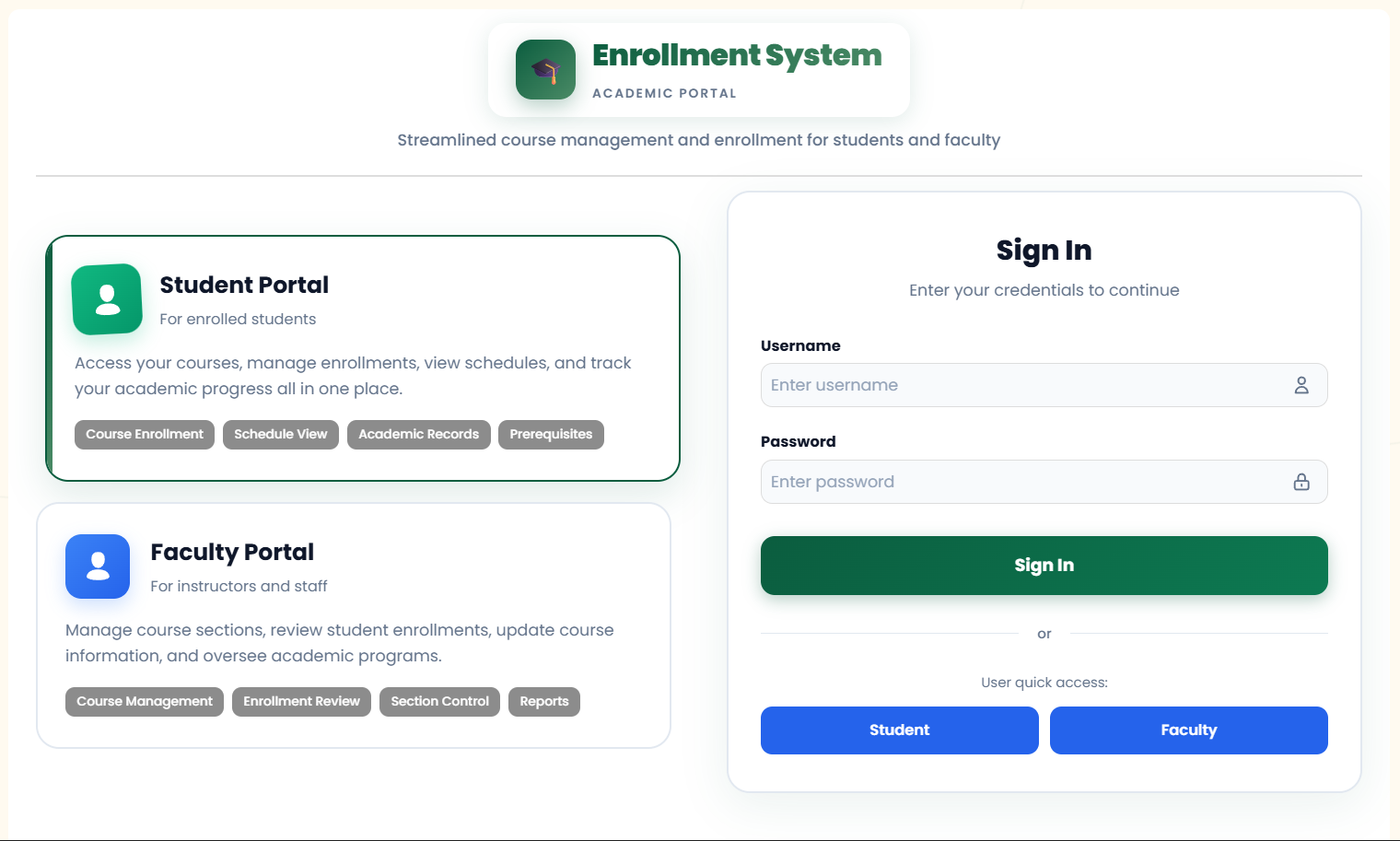 Enrollment System Project